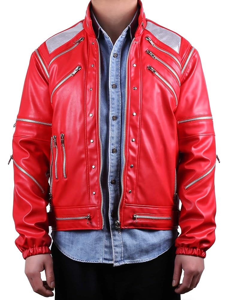Michael Jackson BEAT IT 衣装　コスプレ　Mサイズ Michael Jackson Men's Beat It Red Adult Michael Jackson